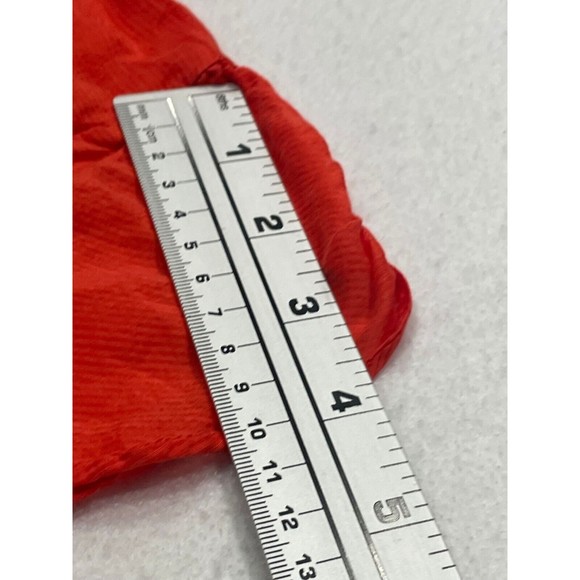 Banana Republic Silk Blend Ruffle Blouse S Small Flutter Split Sleeve Button Up - Picture 9 of 9